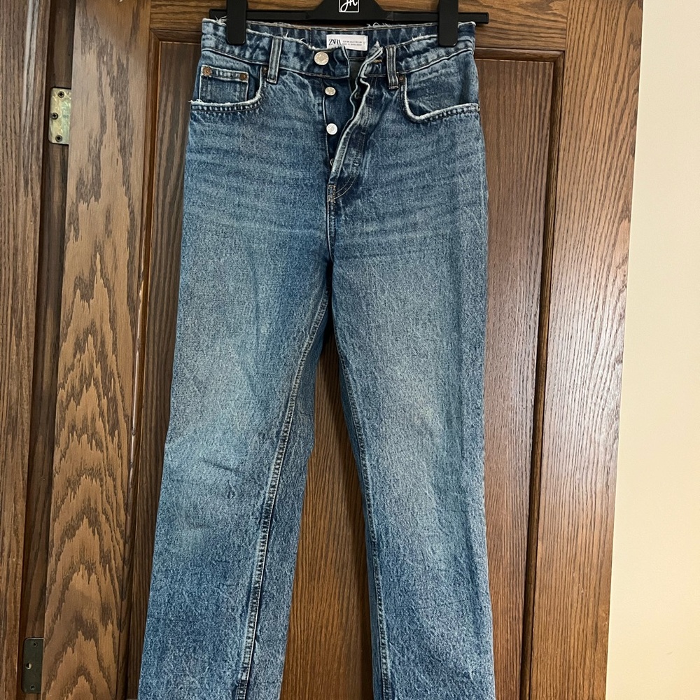 Zara straight jeans
